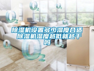行業(yè)新聞除濕機(jī)設(shè)置多少濕度合適 除濕機(jī)濕度越低就越干嗎